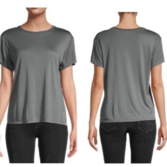 Vince olive gray green tee shirt top silky flowing fabric size XS‎ - Picture 1 of 7